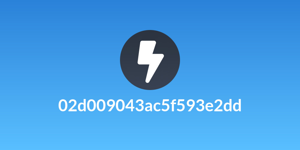 02d009043ac5f593e2dd