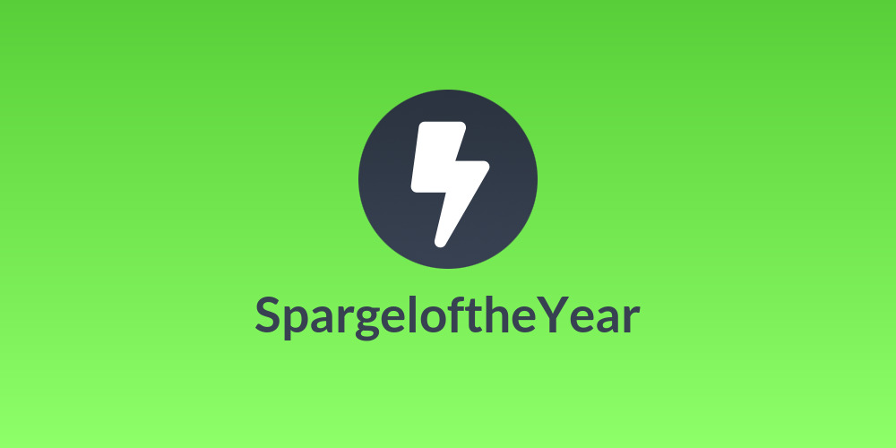 ⚡SpargeloftheYear⚡