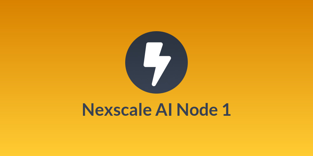 Nexscale AI Node 1