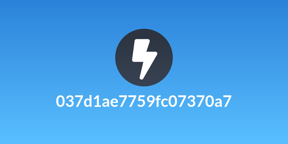 037d1ae7759fc07370a7