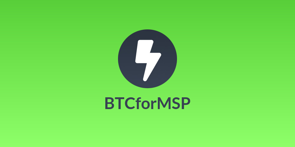 BTCforMSP