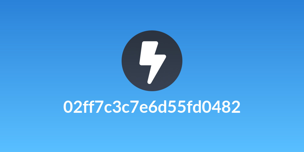 02ff7c3c7e6d55fd0482