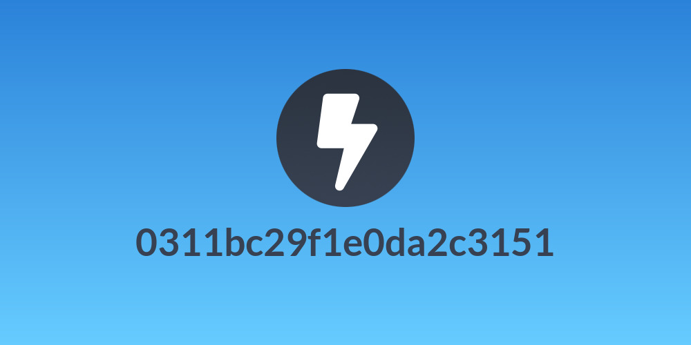 0311bc29f1e0da2c3151