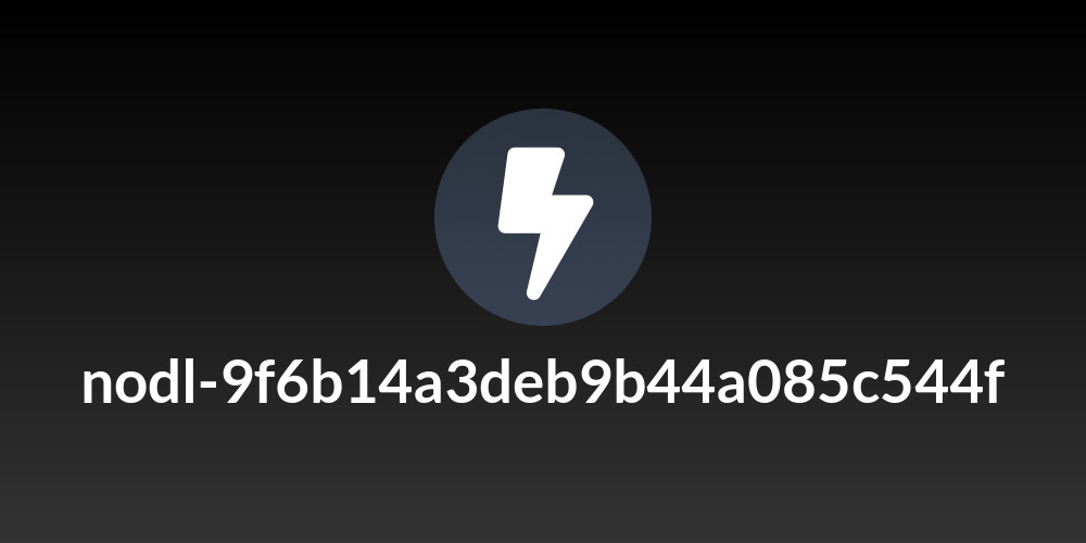 nodl-9f6b14a3deb9b44a085c544f
