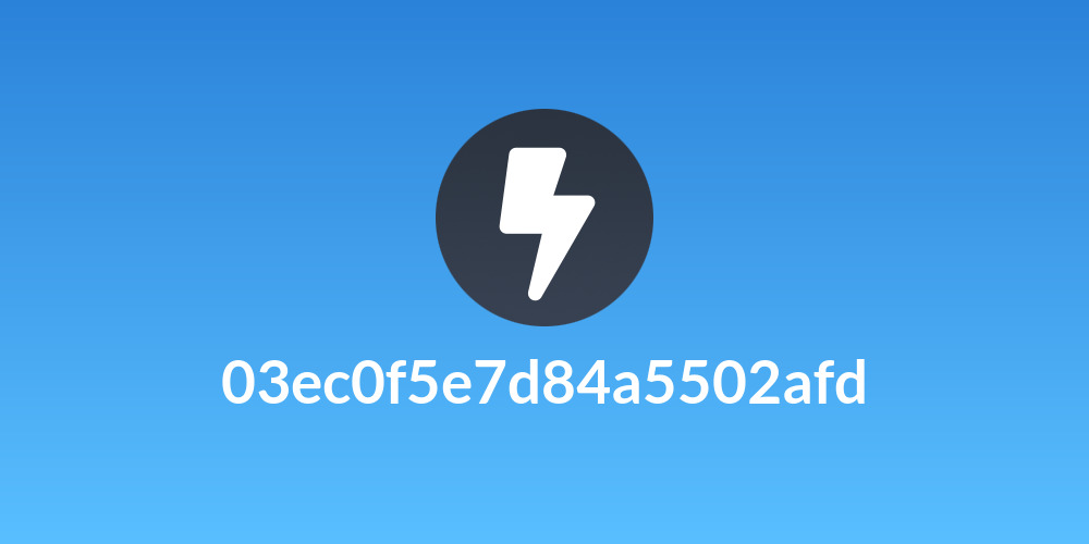 03ec0f5e7d84a5502afd