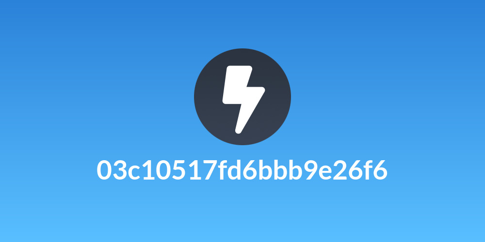 03c10517fd6bbb9e26f6