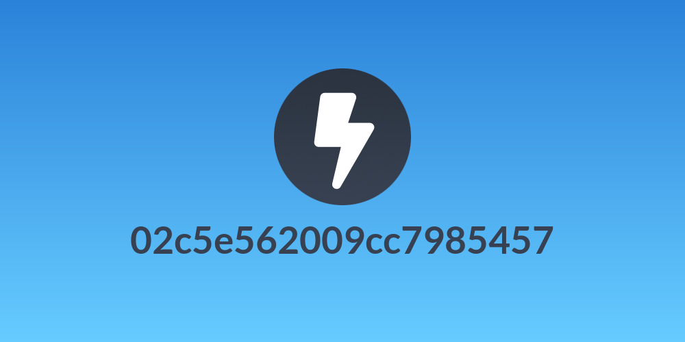 02c5e562009cc7985457