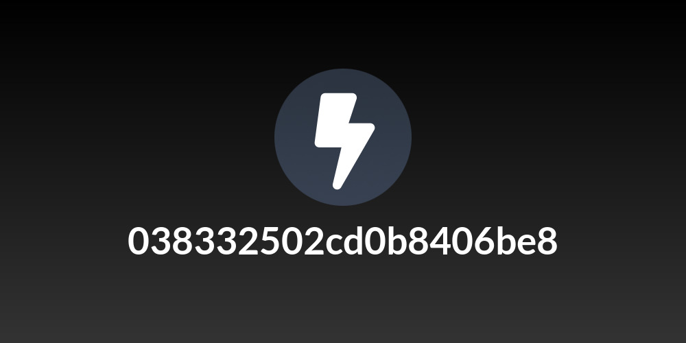 038332502cd0b8406be8