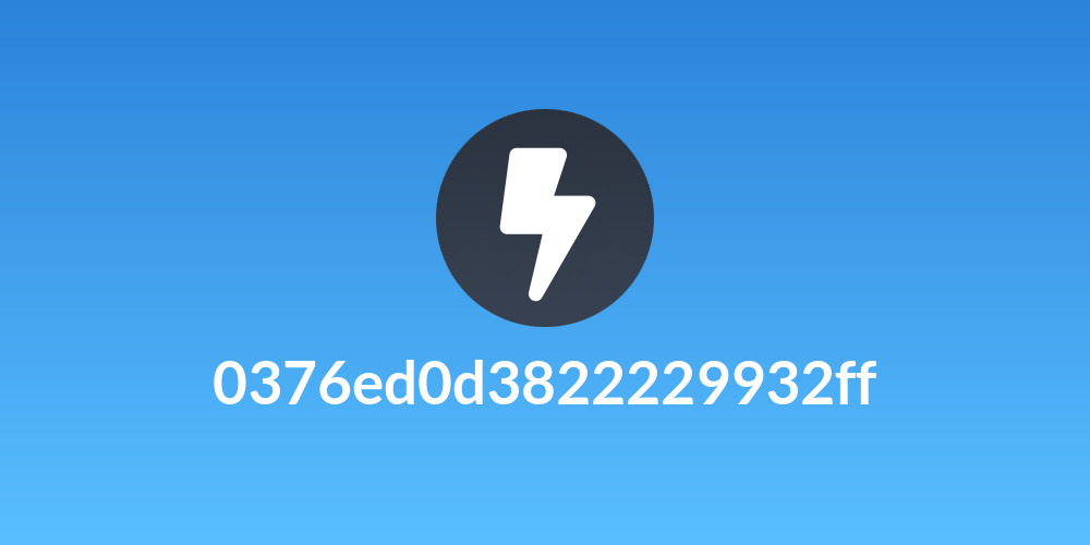 0376ed0d3822229932ff