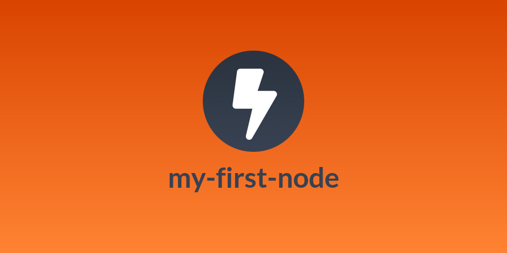 my-first-node