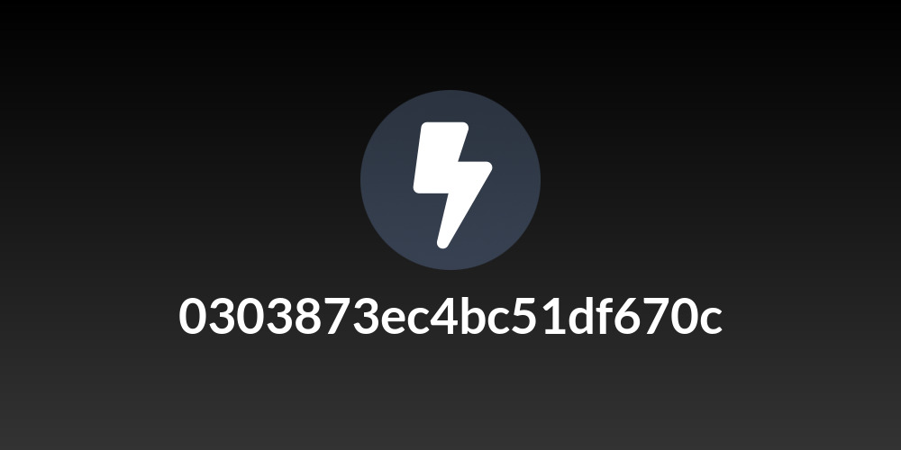 0303873ec4bc51df670c