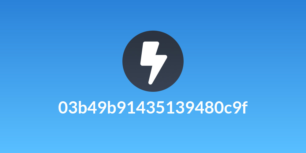 03b49b91435139480c9f