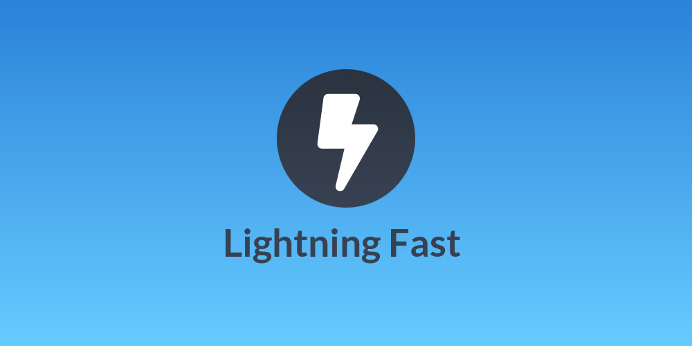 Lightning Fast ⚡️