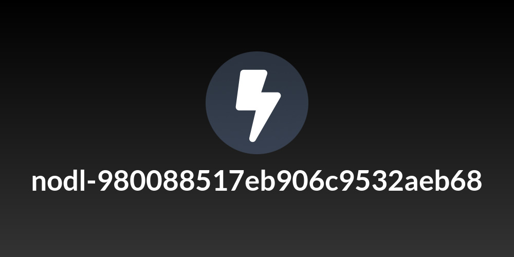 nodl-980088517eb906c9532aeb68