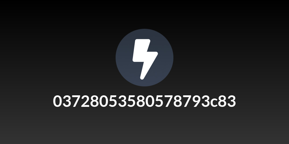 03728053580578793c83