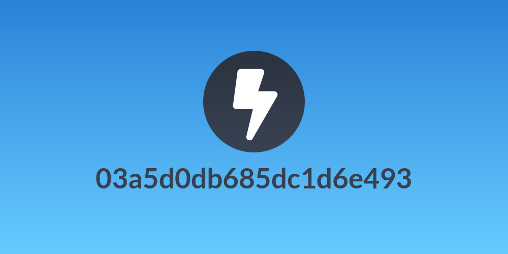 03a5d0db685dc1d6e493