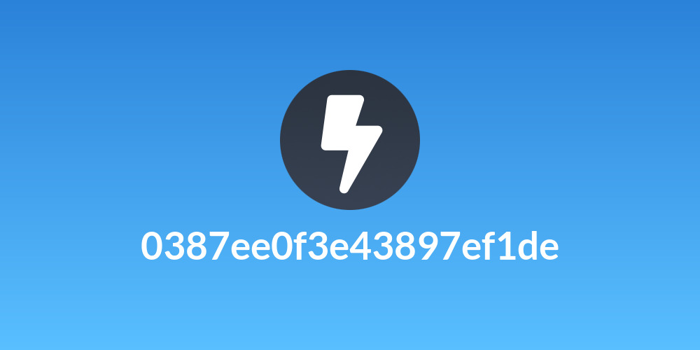 0387ee0f3e43897ef1de