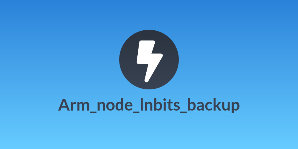 Arm_node_lnbits_backup