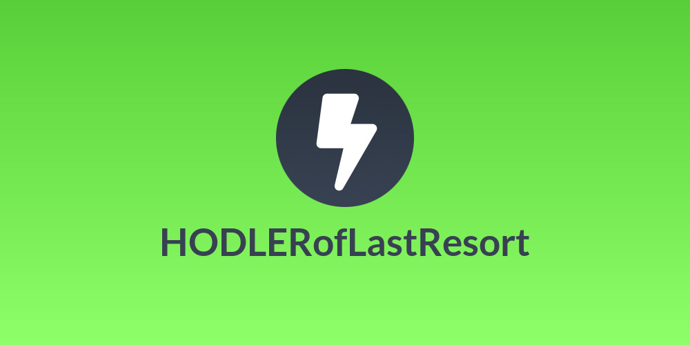 HODLERofLastResort