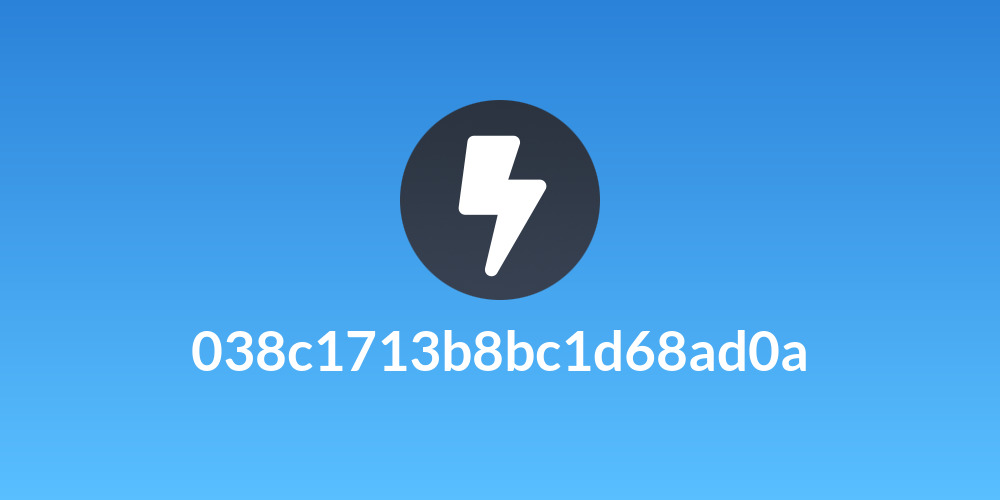 038c1713b8bc1d68ad0a