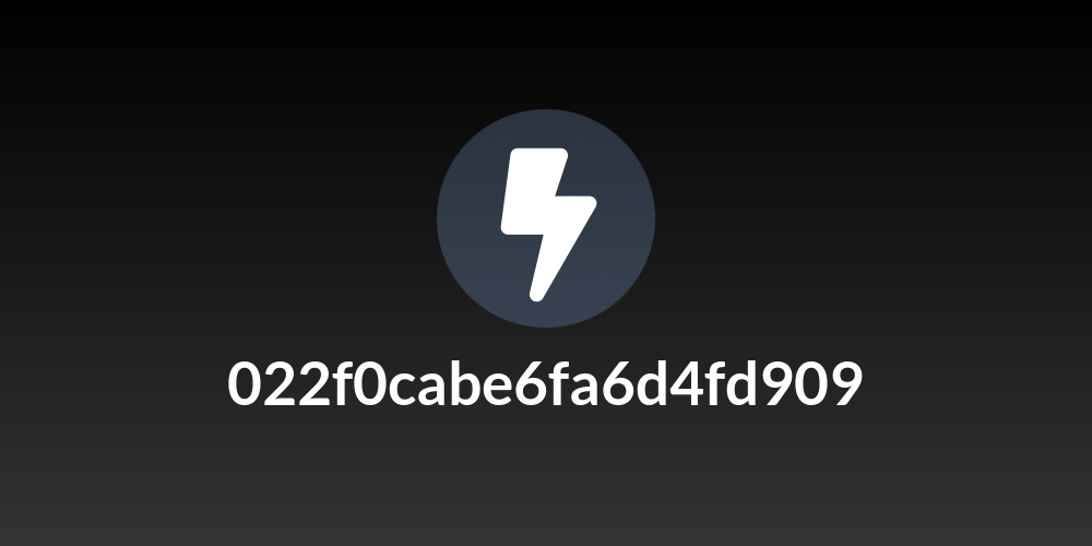 022f0cabe6fa6d4fd909