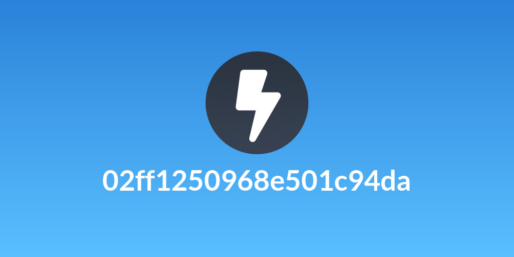 02ff1250968e501c94da