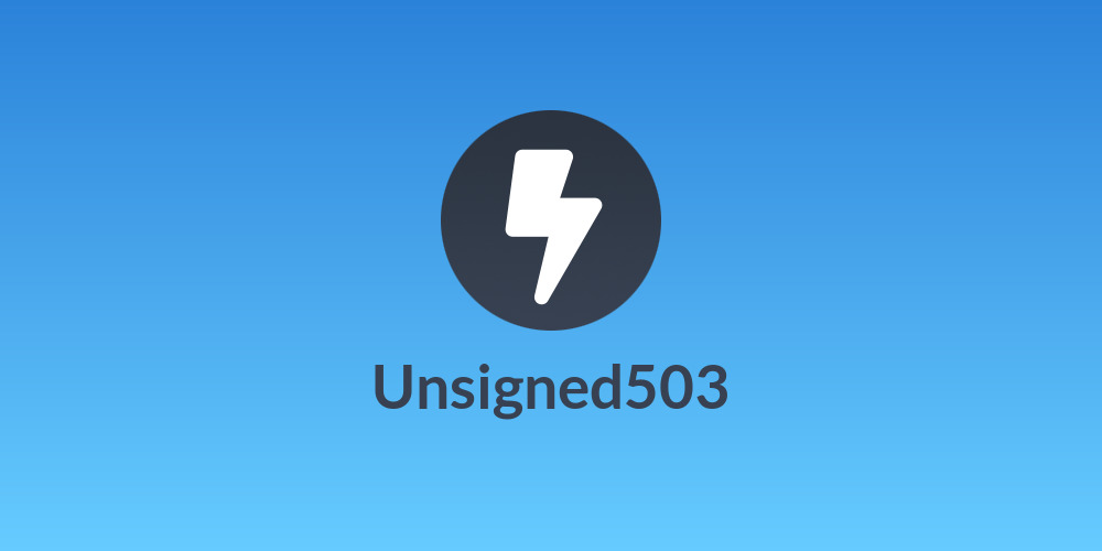 Unsigned503