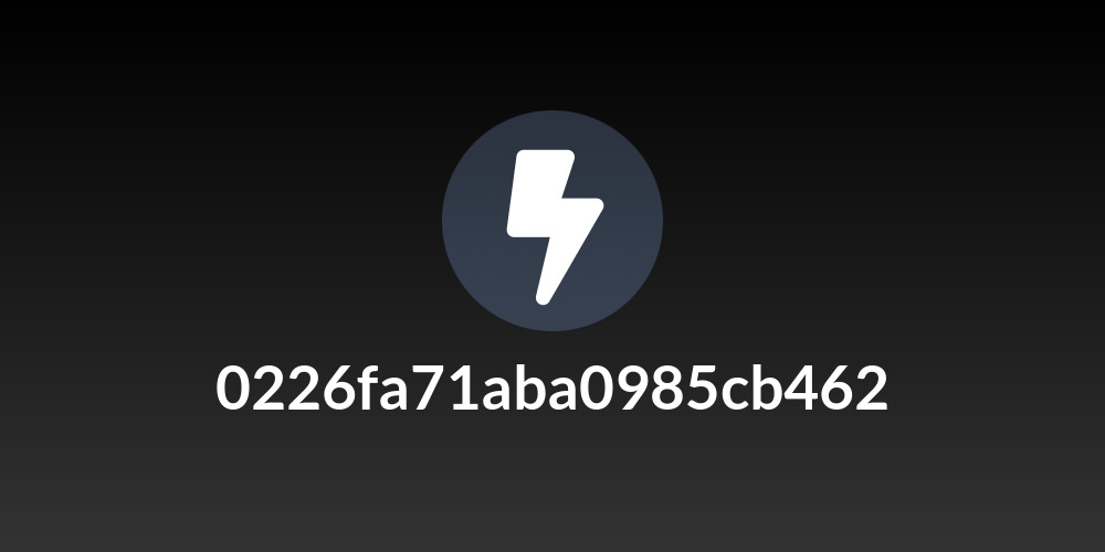 0226fa71aba0985cb462