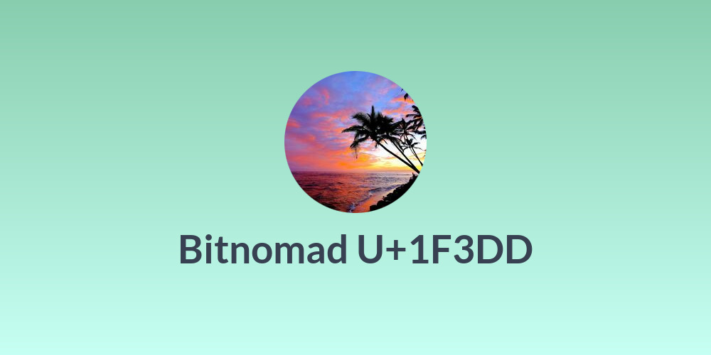 Bitnomad U+1F3DD