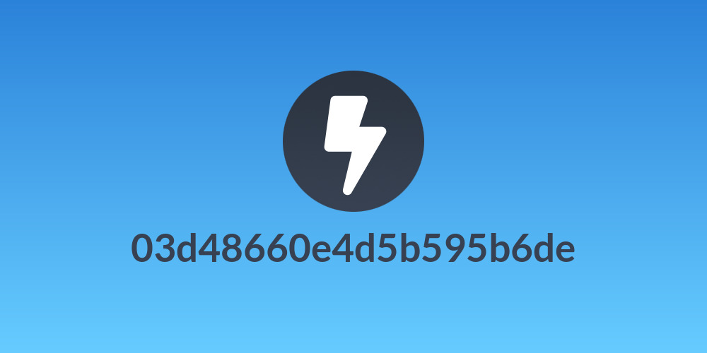 03d48660e4d5b595b6de