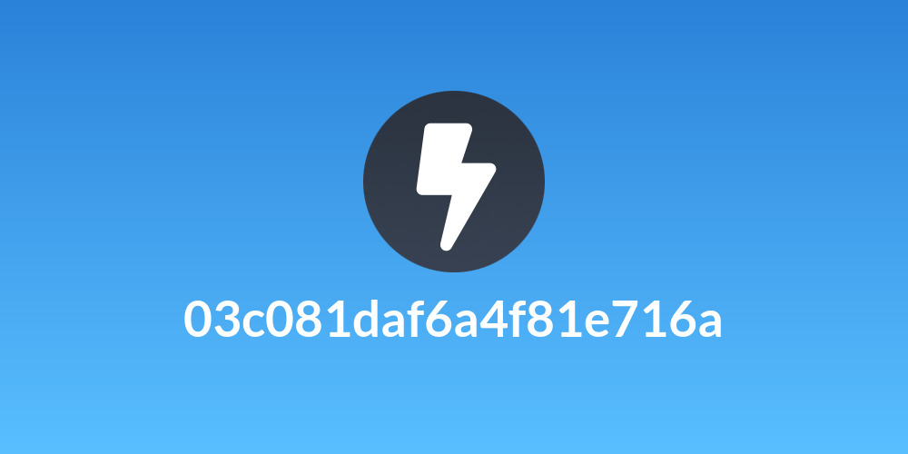 03c081daf6a4f81e716a