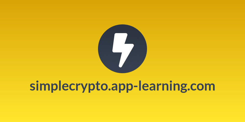 simplecrypto.app-learning.com