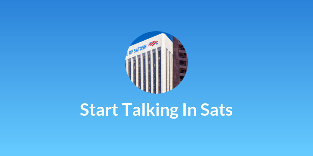 Start Talking In Sats