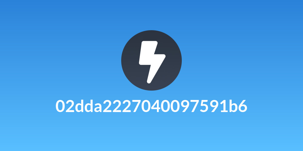 02dda2227040097591b6