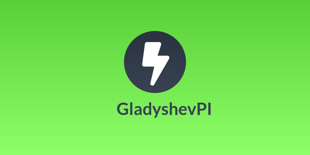 ⯌⯌⯌GladyshevPI❹
