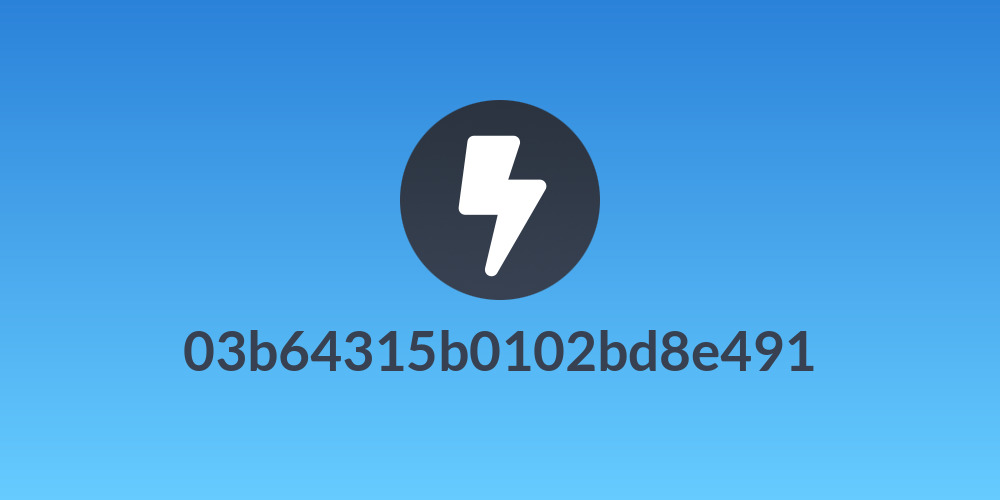 03b64315b0102bd8e491