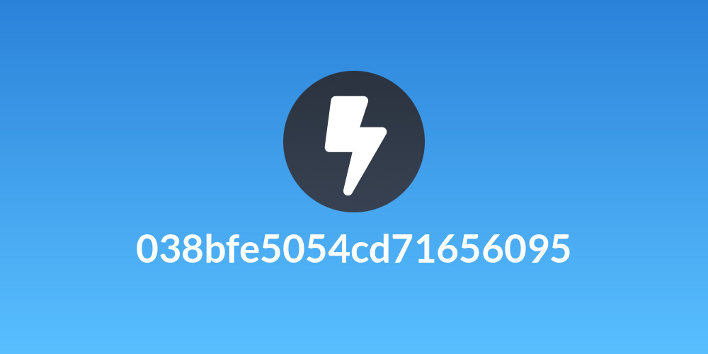 038bfe5054cd71656095