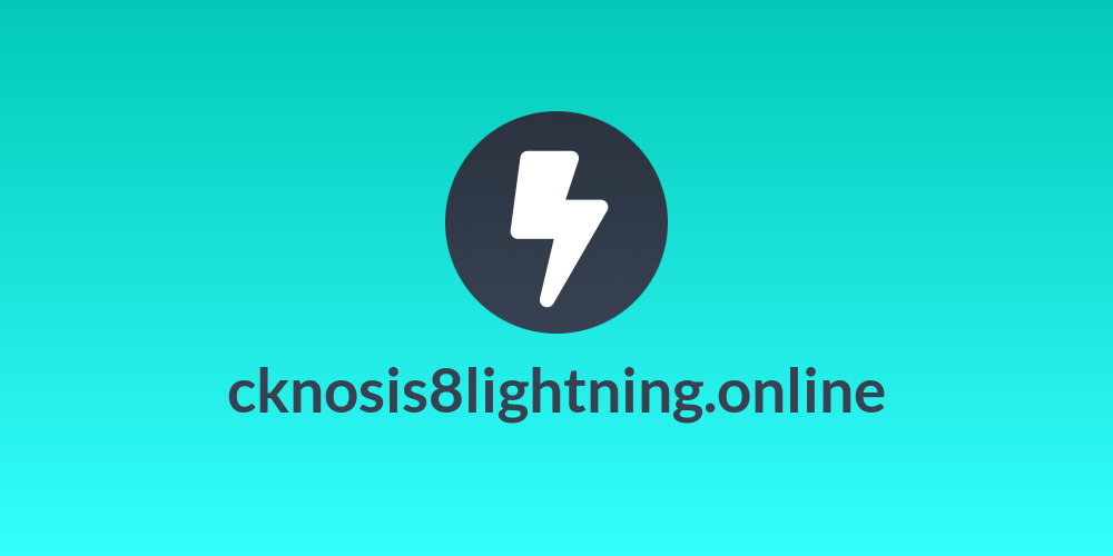 cknosis8lightning.online