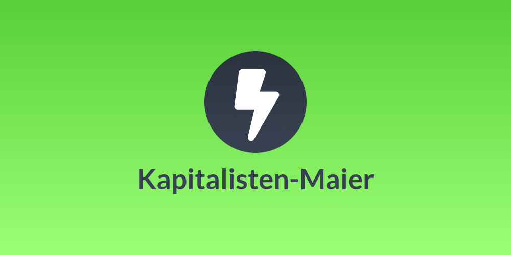 Kapitalisten-Maier