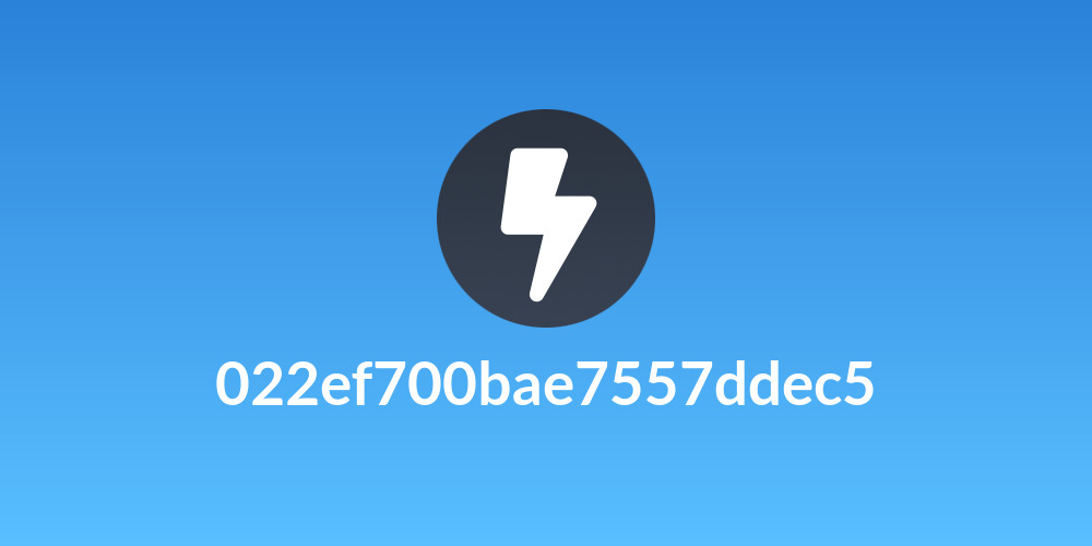 022ef700bae7557ddec5