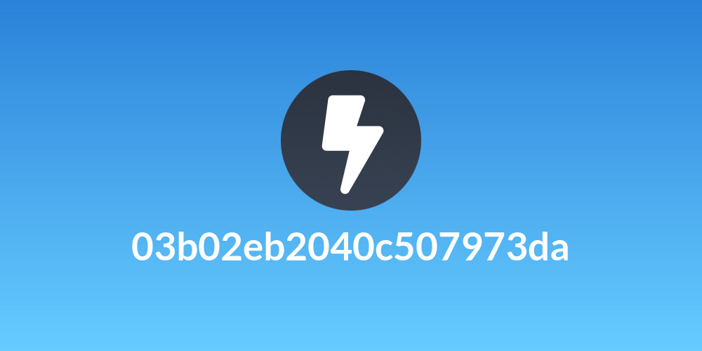 03b02eb2040c507973da