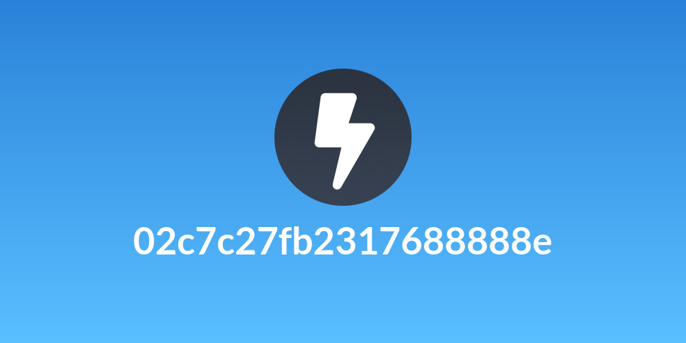 02c7c27fb2317688888e