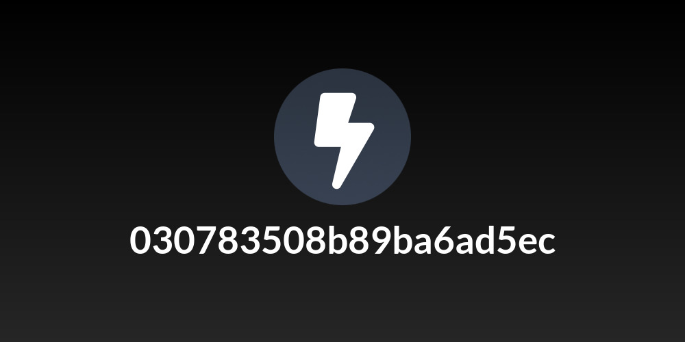 030783508b89ba6ad5ec