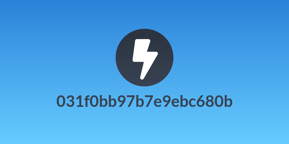 031f0bb97b7e9ebc680b