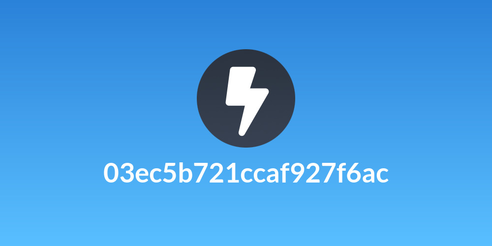 03ec5b721ccaf927f6ac