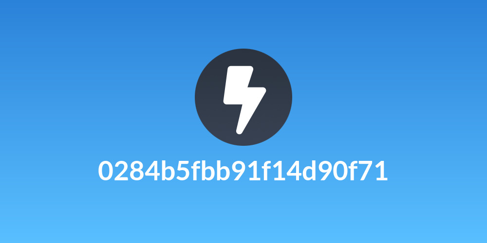 0284b5fbb91f14d90f71