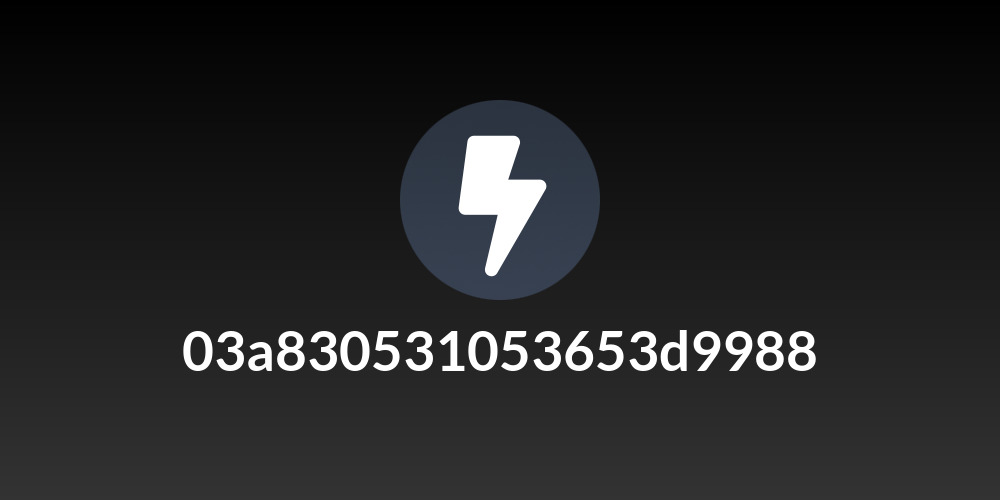 03a830531053653d9988