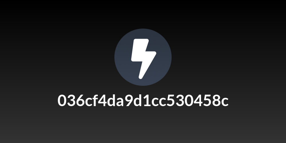 036cf4da9d1cc530458c