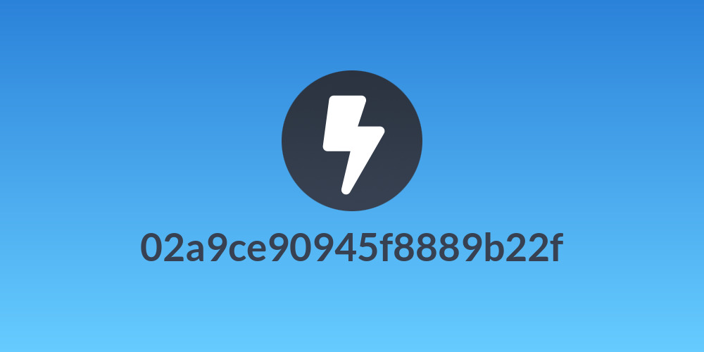 02a9ce90945f8889b22f