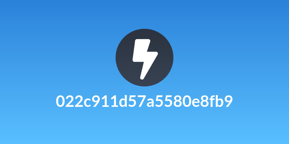 022c911d57a5580e8fb9